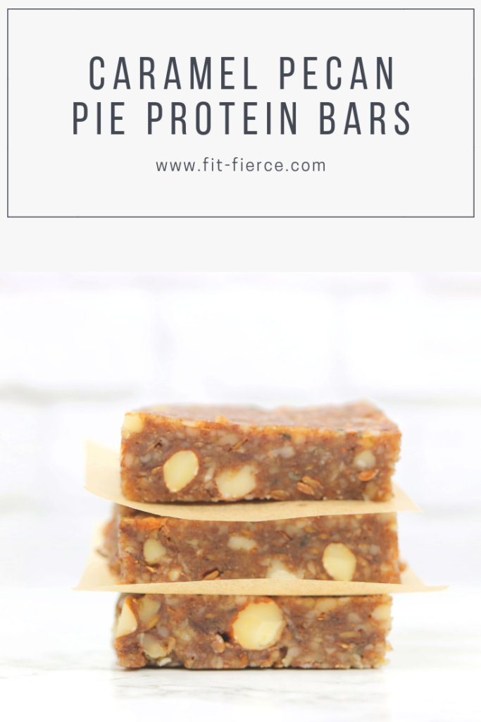 Caramel Pecan Pie Protein Bars