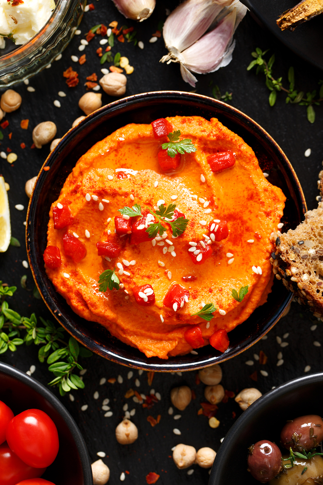 Roasted Red Pepper and Almond Dip